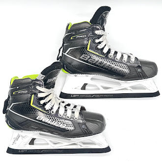 Bauer Pro - Patins de gardien de but Pro Stock d'occasion - Taille 4,5 Fit 1